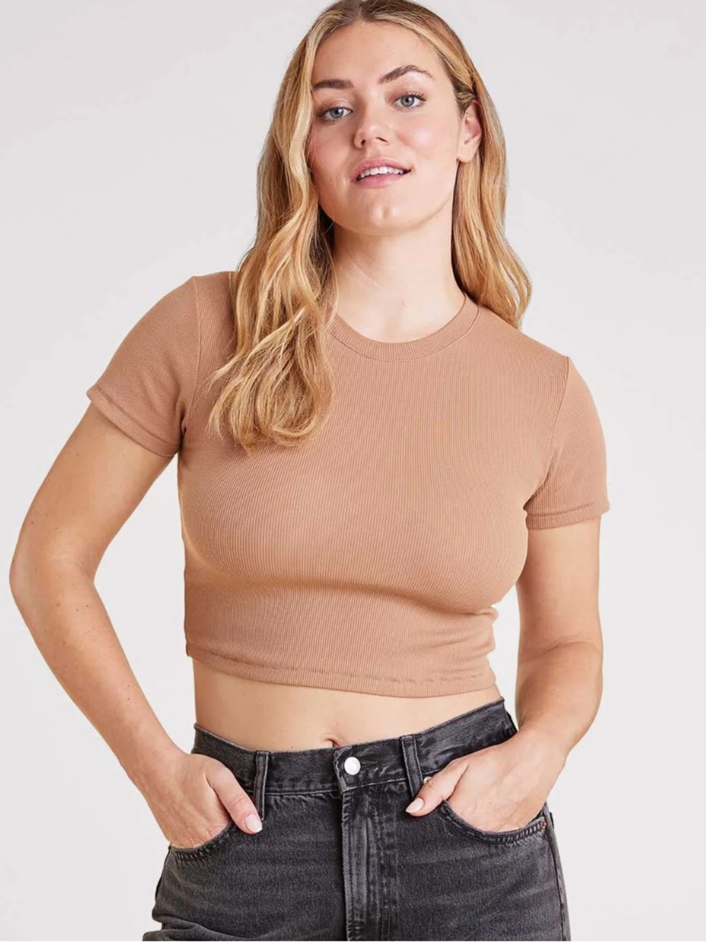 Nuuds baby tee cinnamon